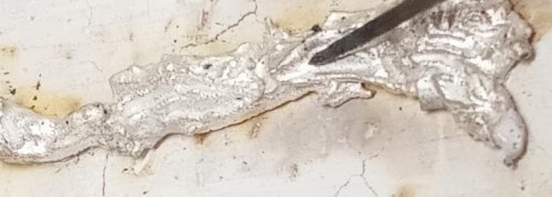 Judy Larson's Branching Out - , Metalwork, Butane Torch, Soldering, Solder, heat the scrap until it fuses
